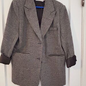 Astr Black and White Houndstooth Jacket